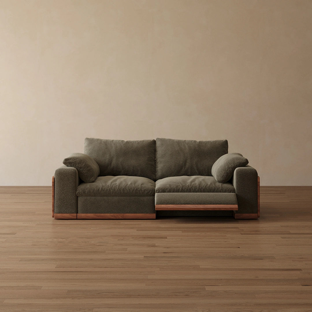CloudWood 2-Piece Modular Recliner Sofa Natural Linen / 2 Recliners