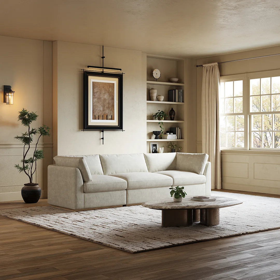 CloudMiro 3-Piece Modular Sofa - Scene