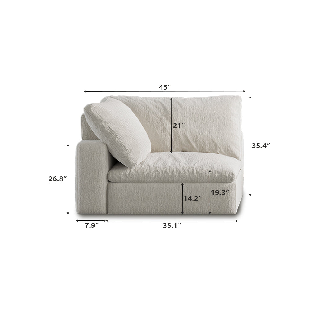 Left Corner Seat Size