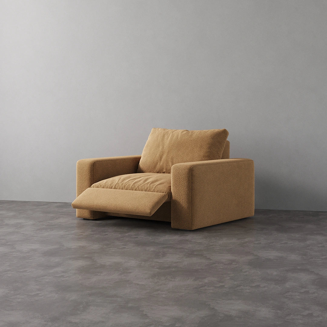 CloudLuxe Recliner Chair - Camel Pet-Friendly