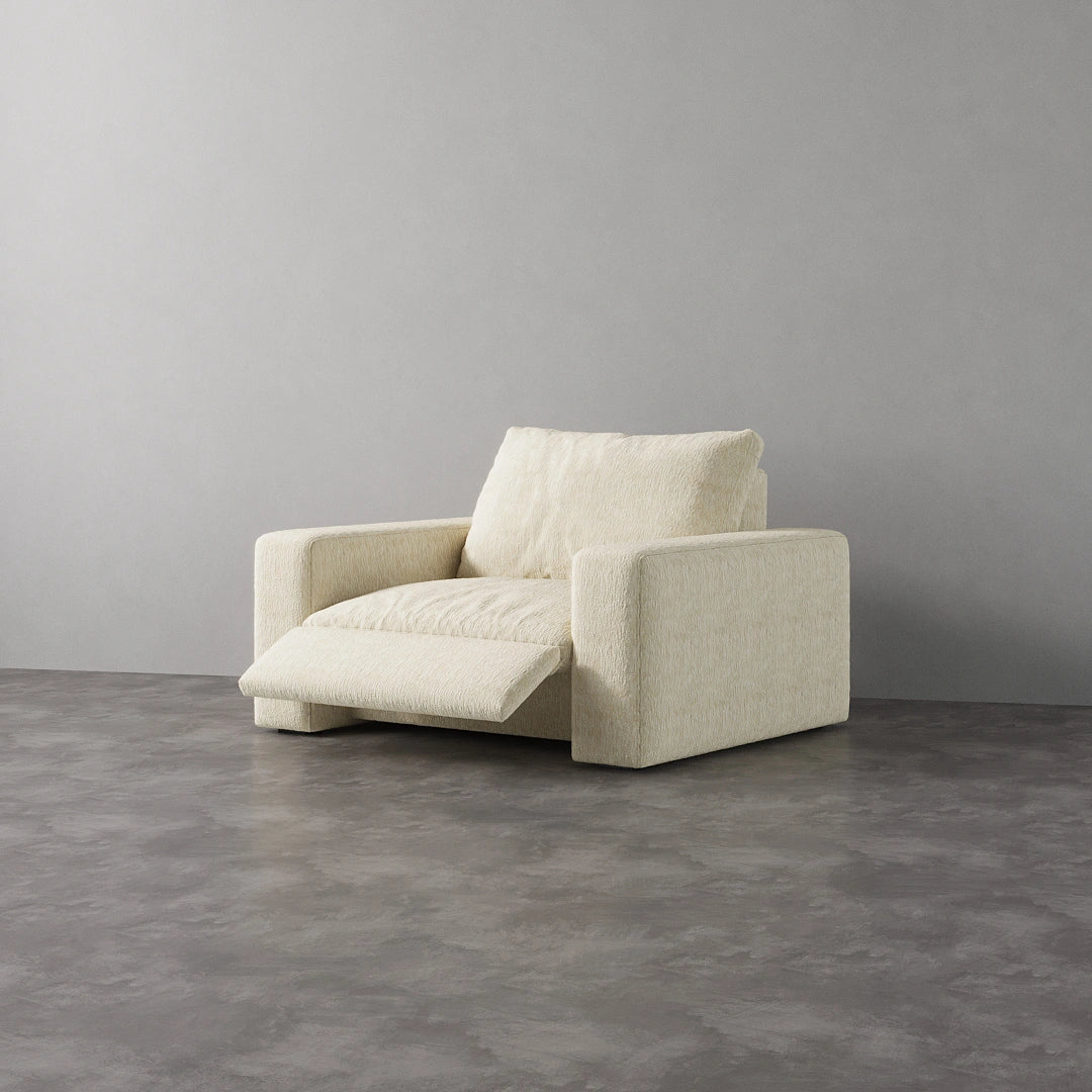 CloudLuxe Recliner Chair -Almond Velvet