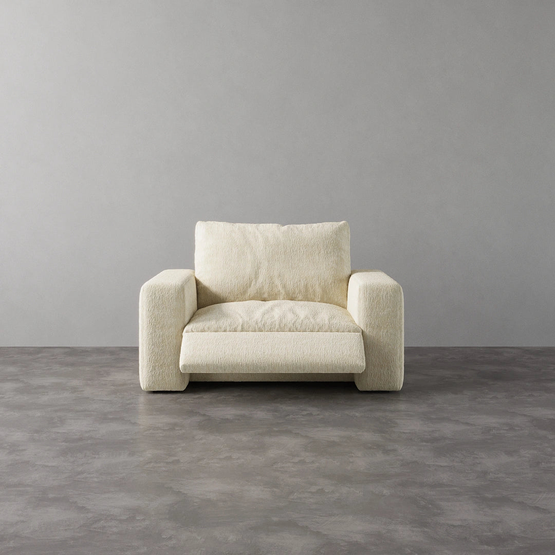 CloudLuxe Recliner Chair -Almond Velvet