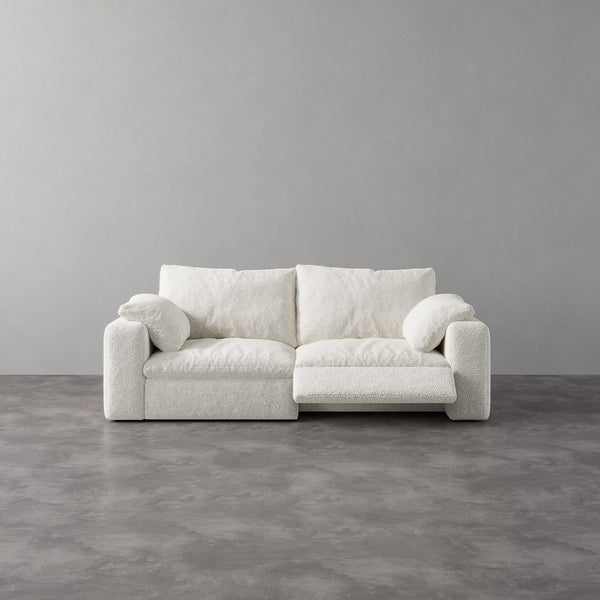 CloudLuxe 2-Piece Modular Recliner Sofa-Bouclé