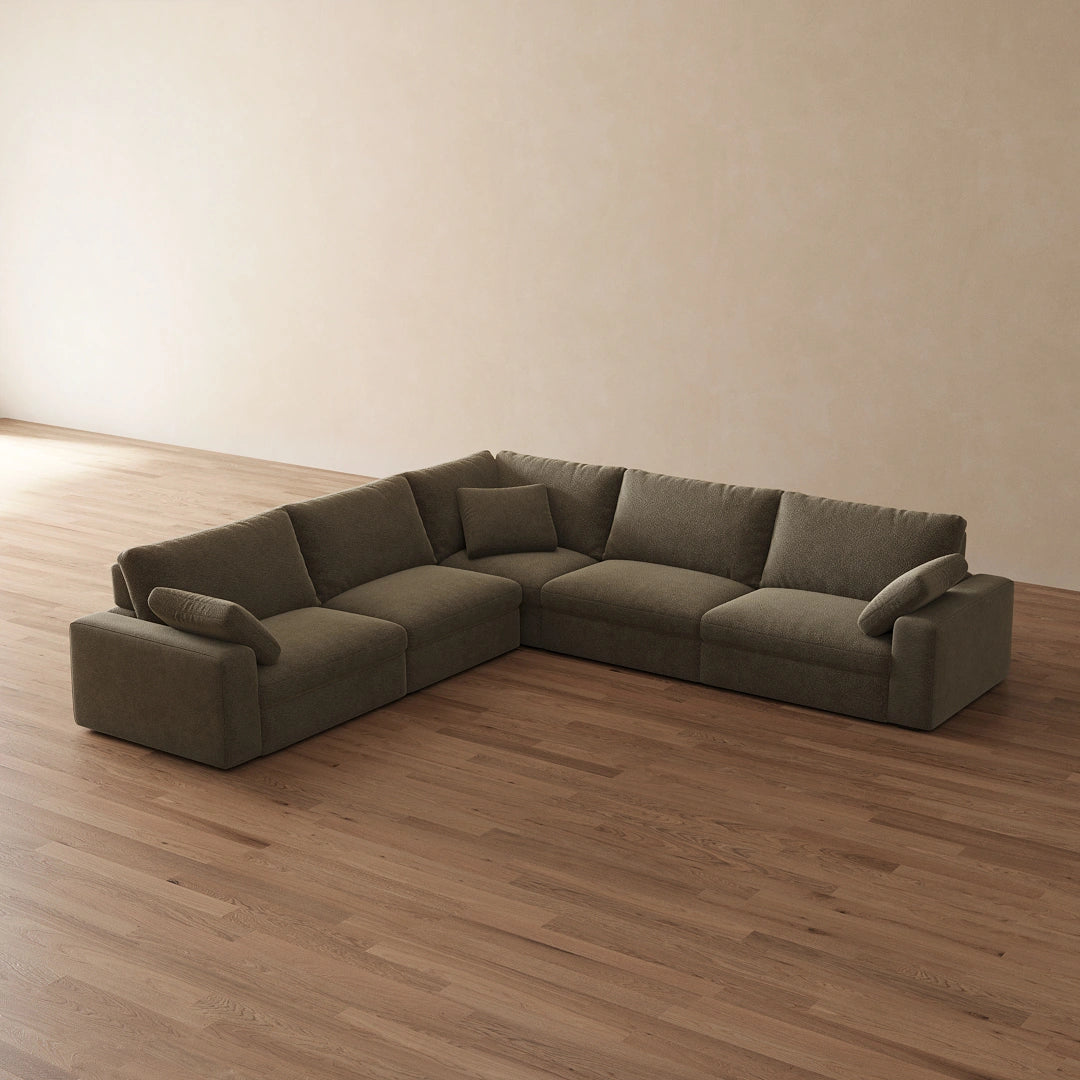 CloudNora Corner 5-Piece Modular Sectional – YEEROLE
