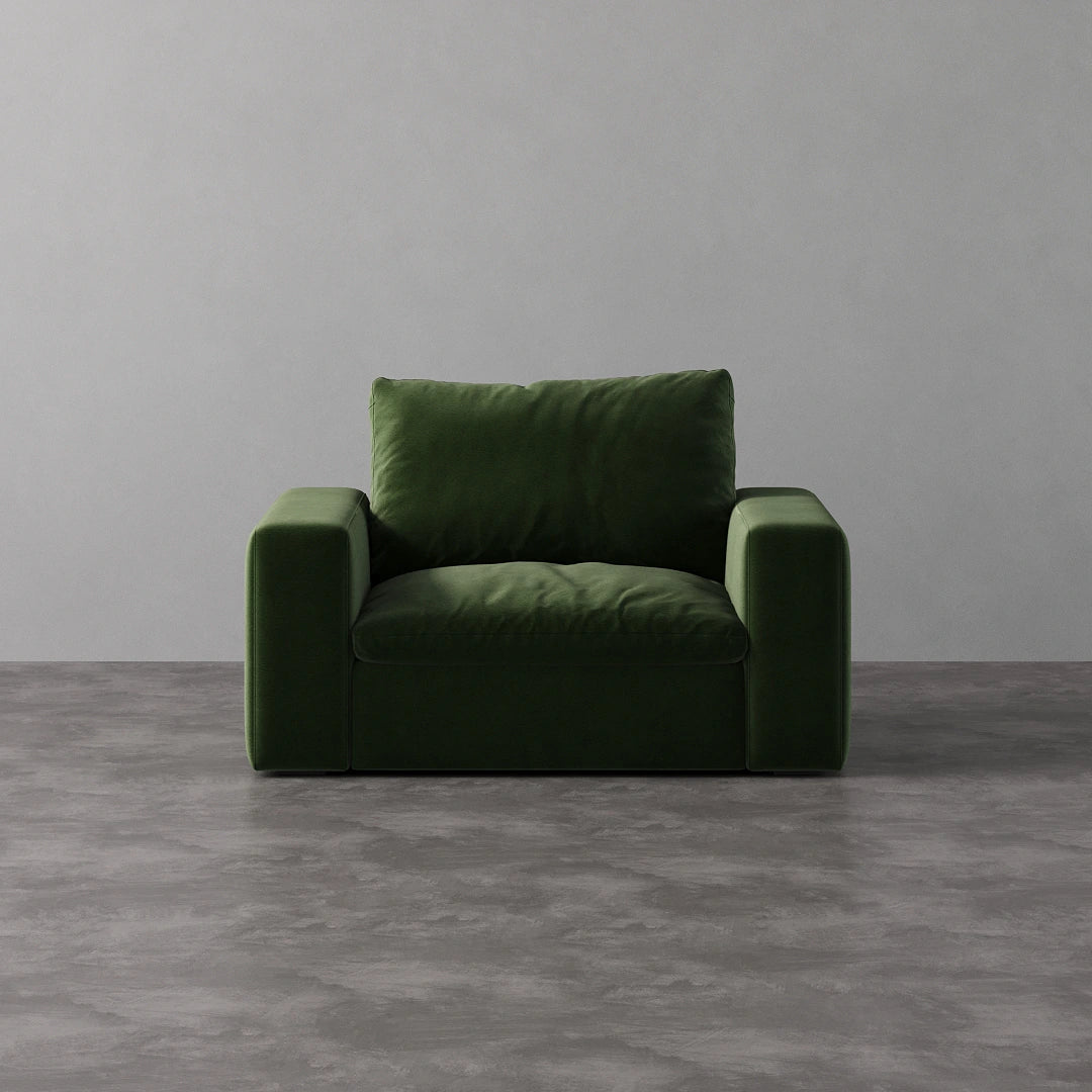 ArmChair - Forest Green Velvet