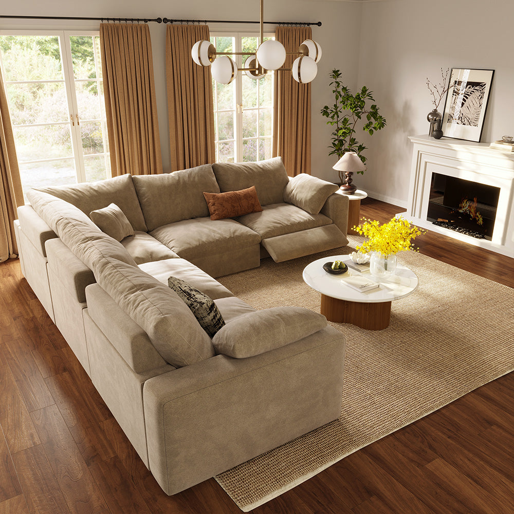 Corner 5-Piece Modular Recliner - scene