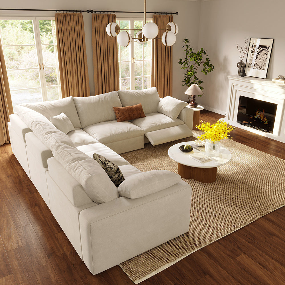 Corner 5-Piece Modular Recliner - scene