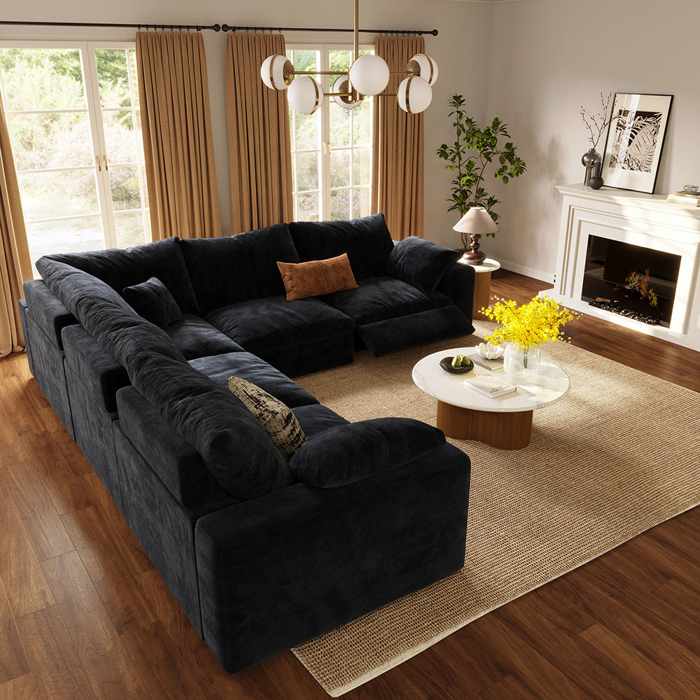 Corner 5-Piece Modular Recliner - scene