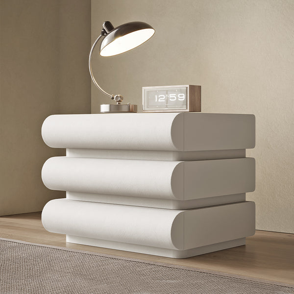 Modern Nightstand with 3 Drawers