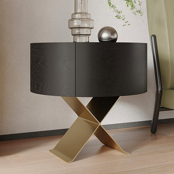 Wood Nightstand with 1 Drawer